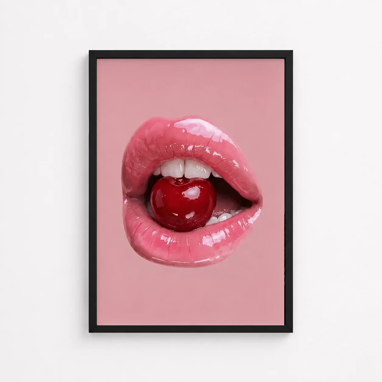 Cherry Lips — framed artwork