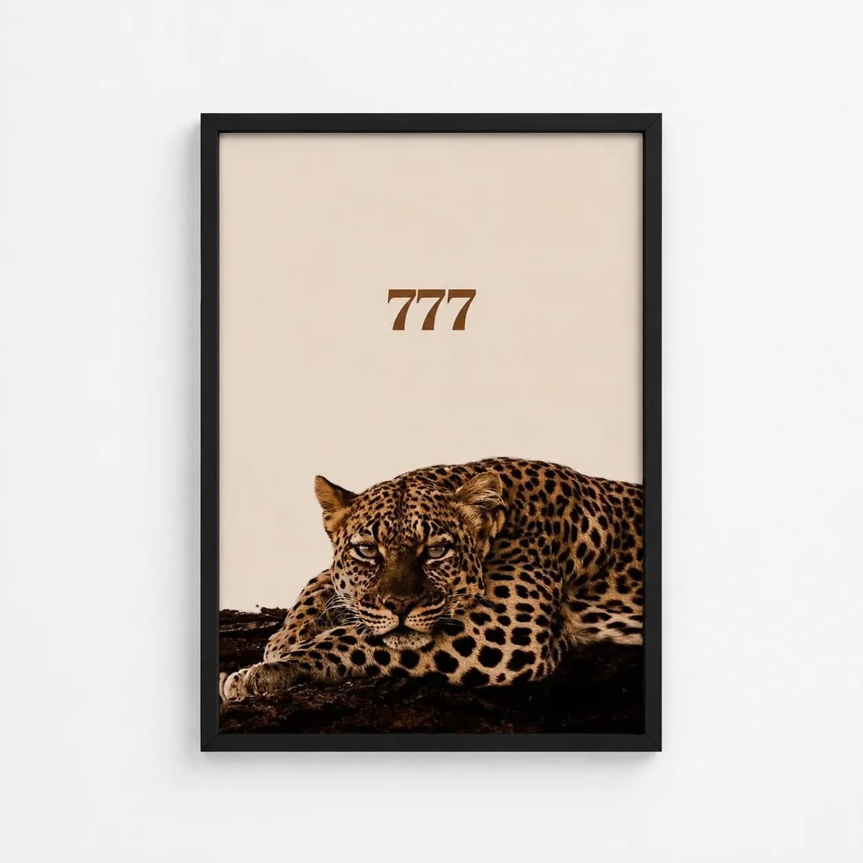 777 Leopard — framed artwork