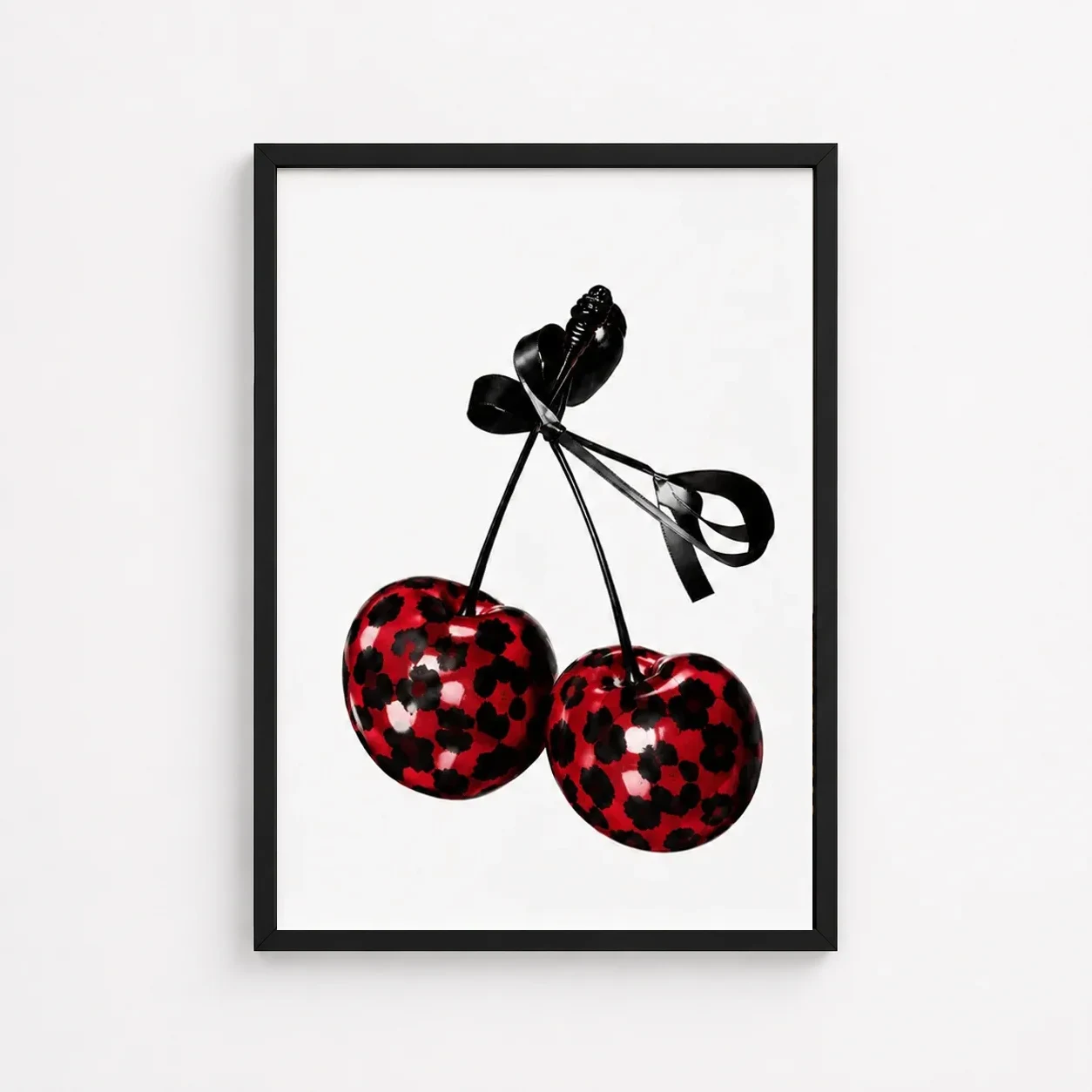 Leopard Cherries — framed artwork